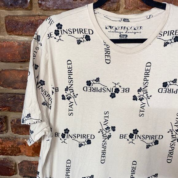 Knickerbocker Vintage Design Fields Of Rye Be Inspired T-Shirt Men's Size XL - Picture 3 of 7